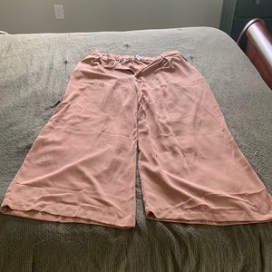 High Waisted, Wide Leg Casual Pant